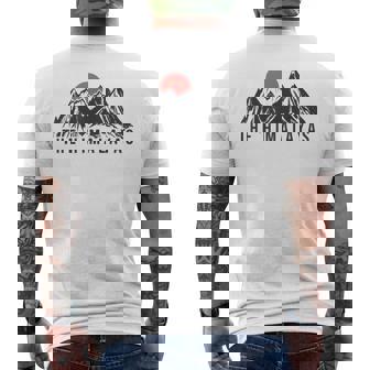 ヒマラヤ ネパール ブータン インド エベレスト メンズTシャツ バックプリント - Kawaiitshirt