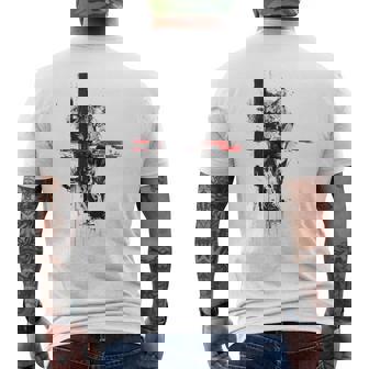 ヒョウ 動物 抽象 グラフィック 描画 絵画 ヒョウ メンズTシャツ バックプリント - Kawaiitshirt