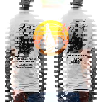 ビッグサンダーマウンテン鉄道、ワイルドトレインライド、西 メンズTシャツ バックプリント - Kawaiitshirt