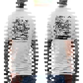 ビッグテキサス 不思議の国のアリス マッドハッターズ ティーパーティーtシャツ メンズTシャツ バックプリント - Kawaiitshirt