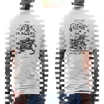 ビンテージレーサー、1964年創業、レトロバイク。オートバイ愛好家。 メンズTシャツ バックプリント - Kawaiitshirt