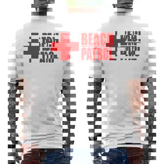 ビーチパトロール ライフガード サーフ レスキュー メンズTシャツ バックプリント - Kawaiitshirt