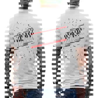 ビート・イット・ピアノ メンズTシャツ バックプリント - Kawaiitshirt