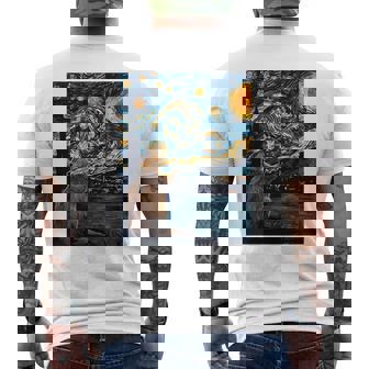 ビーバースターリーナイトヴァンゴッホ 長袖tシャツ メンズTシャツ バックプリント - Kawaiitshirt