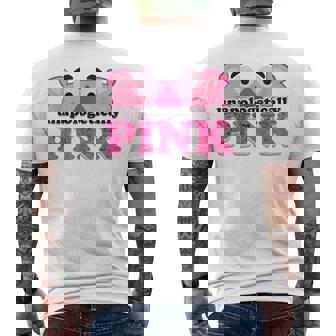 ピンクパンサー Unapologeically ピンク メンズTシャツ バックプリント - Kawaiitshirt