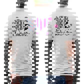 ピースラブチア メンズTシャツ バックプリント - Kawaiitshirt