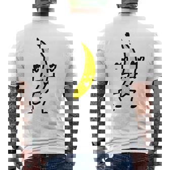 メンズ ファニースティックフィギュア フィットネス バナナダンベル トレーニング メンズTシャツ バックプリント - Kawaiitshirt