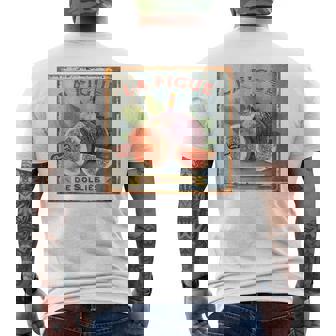 フランス イチジク ビンテージtシャツ メンズTシャツ バックプリント - Kawaiitshirt