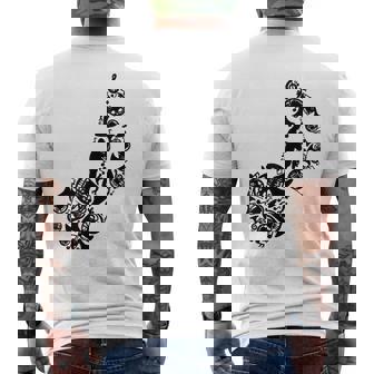 フレンチホルン愛好家 メンズTシャツ バックプリント - Kawaiitshirt