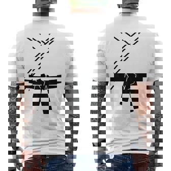 ブラックベルトコスチューム 空手着 柔道 テコンドー カンフー 武道 メンズTシャツ バックプリント - Kawaiitshirt