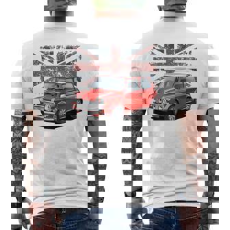 ブリティッシュクラシックカー レッドミニスポーツカー メンズTシャツ バックプリント - Kawaiitshirt