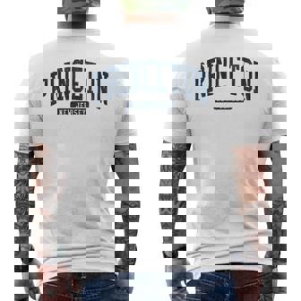 プリンストン ニュージャージー Nj カレッジ大学スタイル ブルー 長袖tシャツ メンズTシャツ バックプリント - Kawaiitshirt