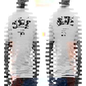 ベルギー ベルギー ベルギー国旗 愛国的 国家的お土産 メンズTシャツ バックプリント - Kawaiitshirt