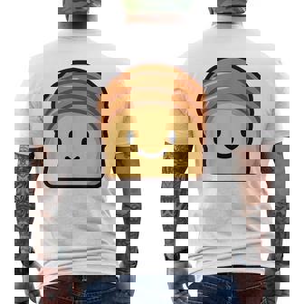 ベーカリー パン ブリオッシュ シンプルでミニマルなユーモア ブリオッシュ メンズTシャツ バックプリント - Kawaiitshirt