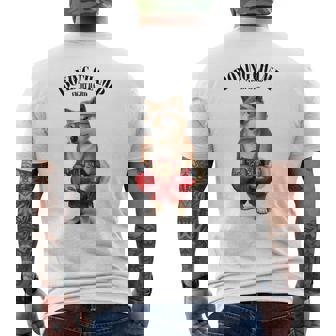 ボクシングチャンピオン 柴犬ファイター メンズTシャツ バックプリント - Kawaiitshirt