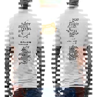 ボンレス犬とボンレス猫 Good メンズTシャツ バックプリント - Kawaiitshirt