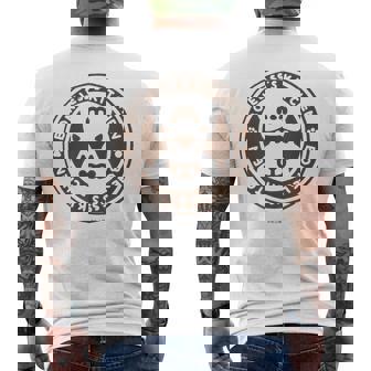 ボンレス犬とボンレス猫 ロゴ メンズTシャツ バックプリント - Kawaiitshirt