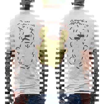 ポムポムプリン ジャンプ ライトカラー メンズTシャツ バックプリント - Kawaiitshirt