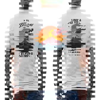 ポンペイ訪問 面白いローマの歴史 メンズTシャツ バックプリント - Kawaiitshirt