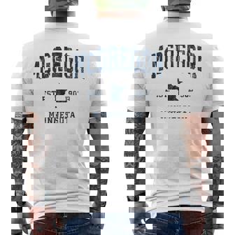 マクレガー ミネソタ Mn ヴィンテージ アスレチック ネイビー スポーツデザイン メンズTシャツ バックプリント - Kawaiitshirt