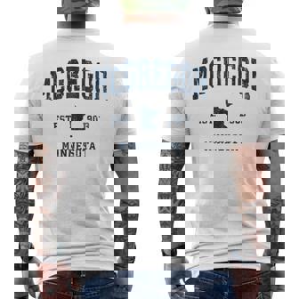 マクレガー ミネソタ Mn ヴィンテージ アスレチック ネイビー スポーツデザイン 長袖tシャツ メンズTシャツ バックプリント - Kawaiitshirt