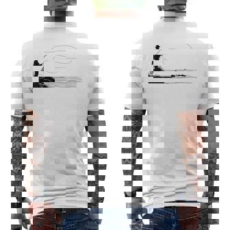 マス フライフィッシング サーモン メンズTシャツ バックプリント - Kawaiitshirt