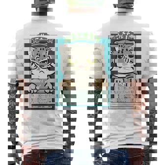 マヌルネコ Pallas's Cat メンズTシャツ バックプリント - Kawaiitshirt