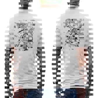 マヤの守護神テスカトリポカの戦士アステカインディアンメキシコ メンズTシャツ バックプリント - Kawaiitshirt