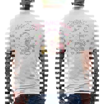 マロンクリーム ソーイング メンズTシャツ バックプリント - Kawaiitshirt