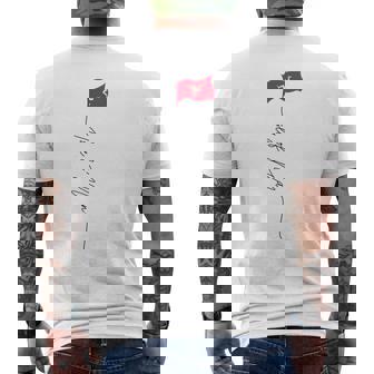 マン島の旗 マン島 マン島 愛国的な旗 メンズTシャツ バックプリント - Kawaiitshirt