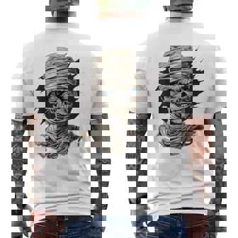 ミイラ コスチューム ハロウィン 不気味なアート ミイラ メンズTシャツ バックプリント - Kawaiitshirt