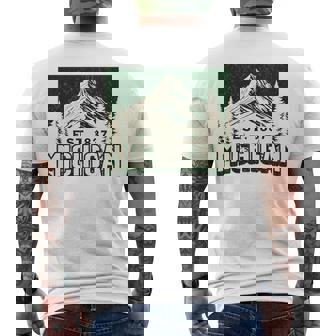 ミシガン 長袖tシャツ メンズTシャツ バックプリント - Kawaiitshirt