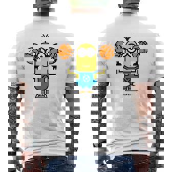 ミニオン Basket Ball Kevindouble Ball メンズTシャツ バックプリント - Kawaiitshirt