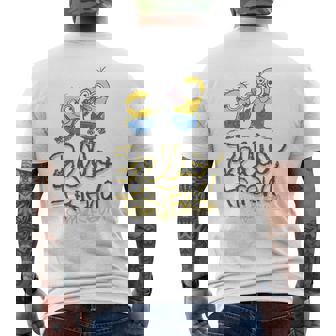 ミニオン Bello Friend Tom Kevin メンズTシャツ バックプリント - Kawaiitshirt