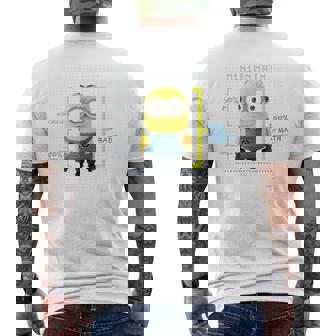 ミニオン Mathdave メンズTシャツ バックプリント - Kawaiitshirt