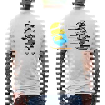 ミニオン Minionkateboard Dave メンズTシャツ バックプリント - Kawaiitshirt