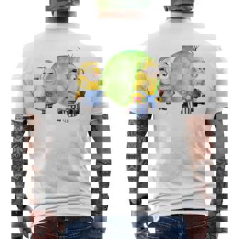 ミニオン Water Colorballoongum Green メンズTシャツ バックプリント - Kawaiitshirt