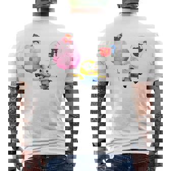 ミニオン Water Colorcotton Candy Bob メンズTシャツ バックプリント - Kawaiitshirt