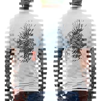 ミノカサゴ 水族館の魚飼育、水族館 メンズTシャツ バックプリント - Kawaiitshirt