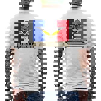 ミリタリー サンミッシェル 守護空挺部隊 フランス軍 長袖tシャツ メンズTシャツ バックプリント - Kawaiitshirt