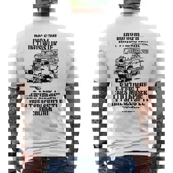 ミリタリーユーモア ランドローバーのファン メンズTシャツ バックプリント - Kawaiitshirt