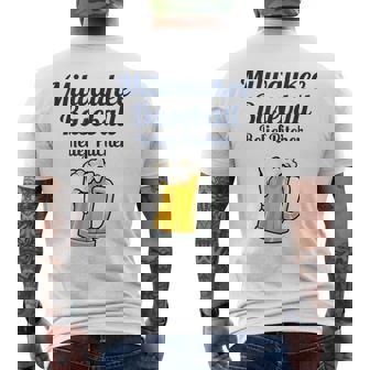 ミルウォーキービールと野球リリーフピッチャー メンズTシャツ バックプリント - Kawaiitshirt