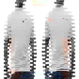 メダカ飼育者向け「メダカのおやぢ」デザイン-バックプリント- メンズTシャツ バックプリント - Kawaiitshirt