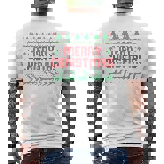 メリー・クリスマス メンズTシャツ バックプリント - Kawaiitshirt