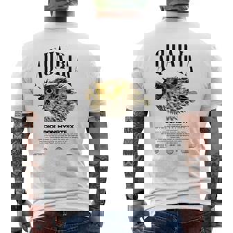 ヤマアラシ フグ 魚飼い モダンストリートウェア メンズTシャツ バックプリント - Kawaiitshirt