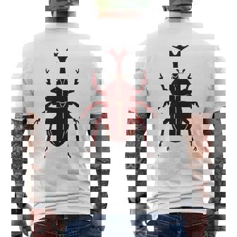 ヤマトカブト _昆虫_カブトムシ メンズTシャツ バックプリント - Kawaiitshirt