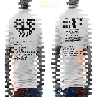 ユーモラスなフルート 愛好家 ステートメント皮肉なフルート 面白い メンズTシャツ バックプリント - Kawaiitshirt
