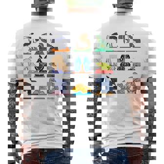 ヨガ動物のポジション 長袖tシャツ メンズTシャツ バックプリント - Kawaiitshirt