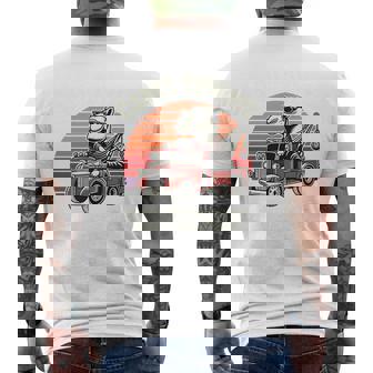 ラクダ牽引、しっかりと固定されている場合は引き出します。 長袖tシャツ メンズTシャツ バックプリント - Kawaiitshirt