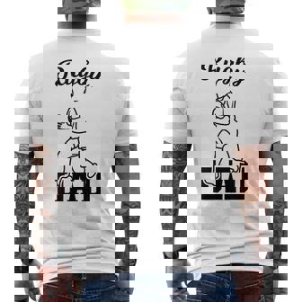 メンズ ラグビー お父さん ラグビーコーチ サッカー 父の日 メンズTシャツ バックプリント - Kawaiitshirt